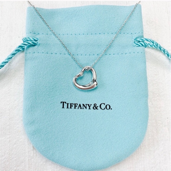 Tiffany & Co. Jewelry - Elsa Peretti® Open Heart Pendant with Diamond 💎